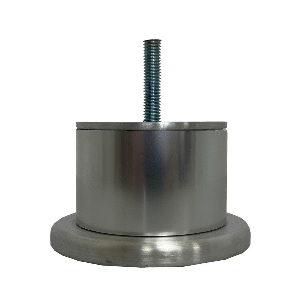 Stalen meubelpoot chroom Ø 9 cm – strakke M8‑bevestiging voor modern interieur