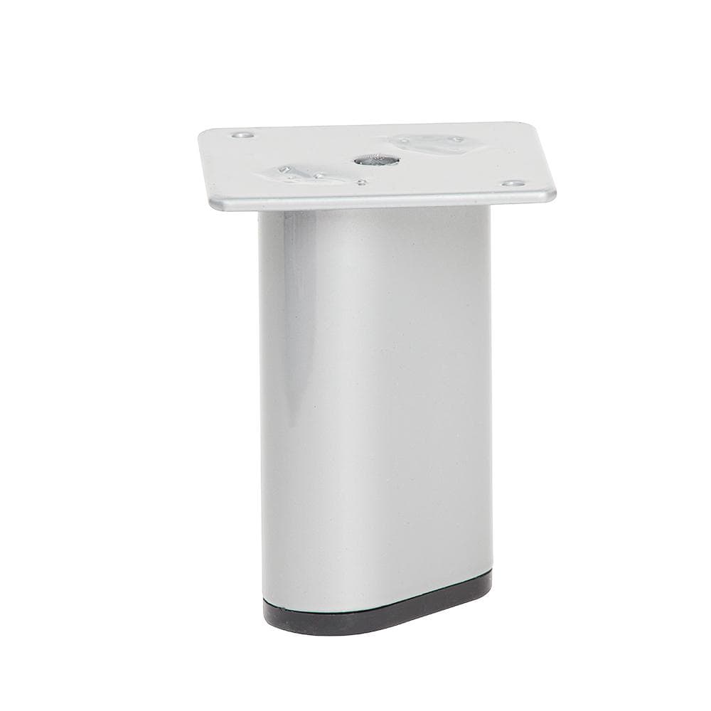 Stalen meubelpoot chroom – ovaal 6×3 cm, 9,5 cm hoog – Furniture Legs Europe