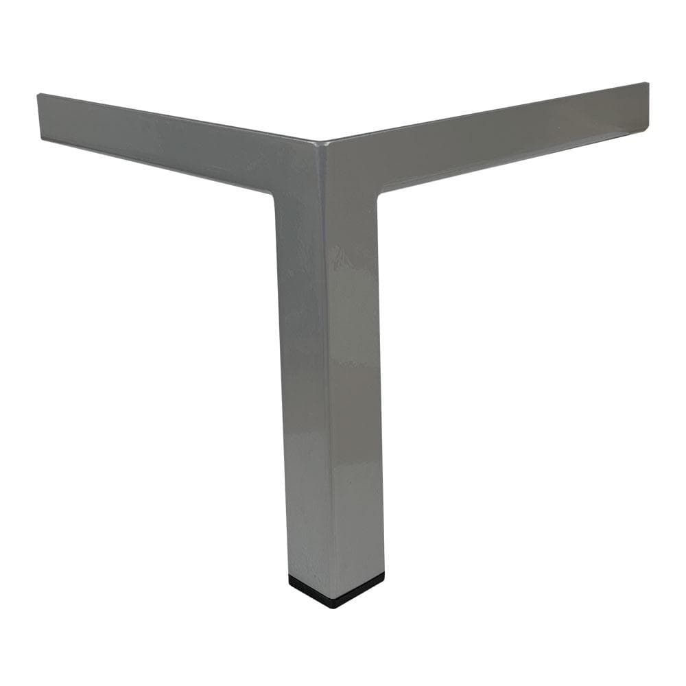 Stalen meubelpoot grijs 3 × 3 cm – 19 cm hoog voor een moderne, strakke look