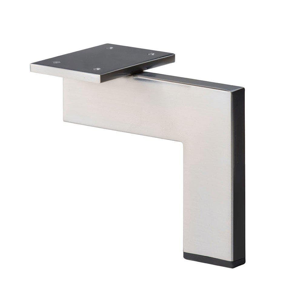 Stalen meubelpoot met RVS‑look – modern design voor elke ruimte