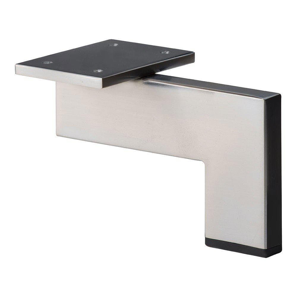 Stalen meubelpoot met RVS look – strak design en duurzame functionaliteit