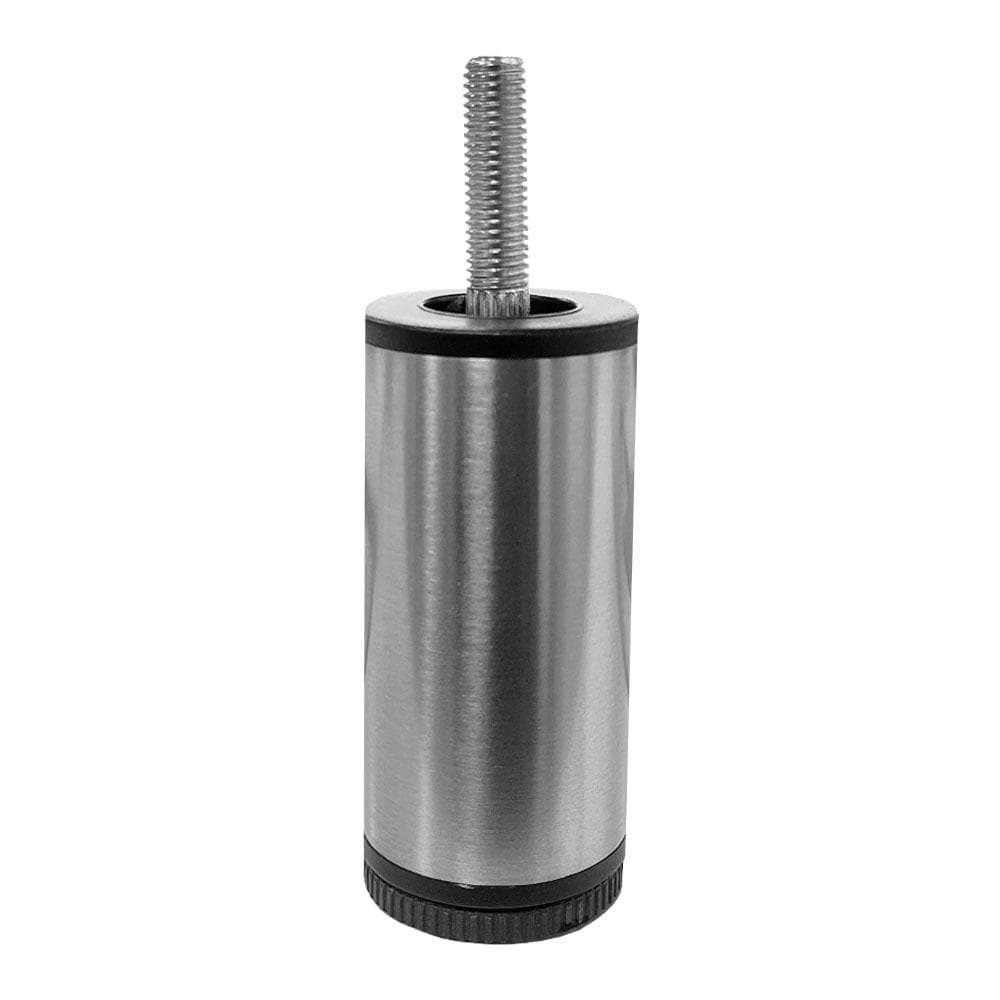 Stalen meubelpoot rvs look – ronde 4 cm, 10 cm hoog (M10) van Furniture Legs Europe
