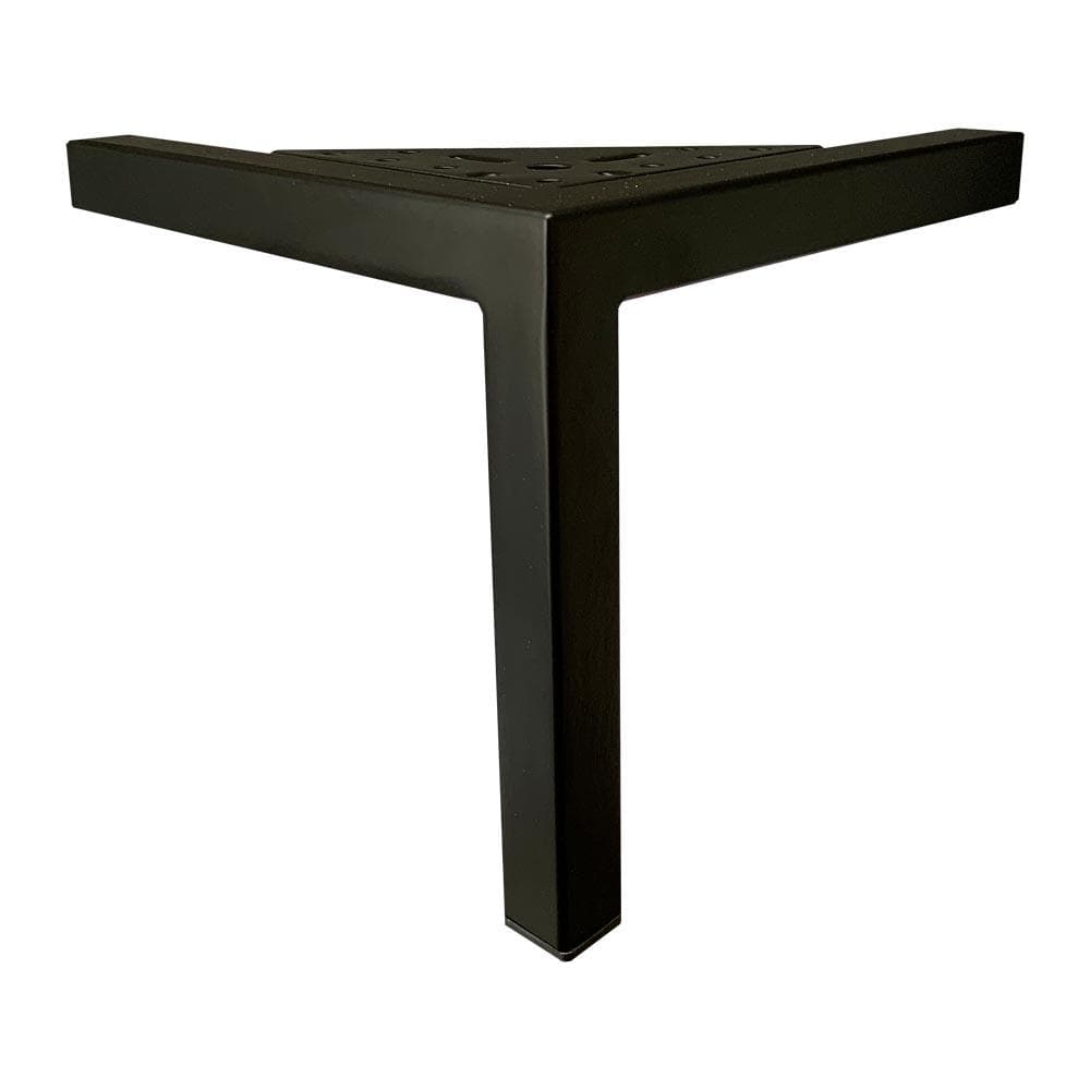 Stalen meubelpoot zwart – 18×18 cm, 16 cm hoog – stijlvolle fundering voor elk interieur
