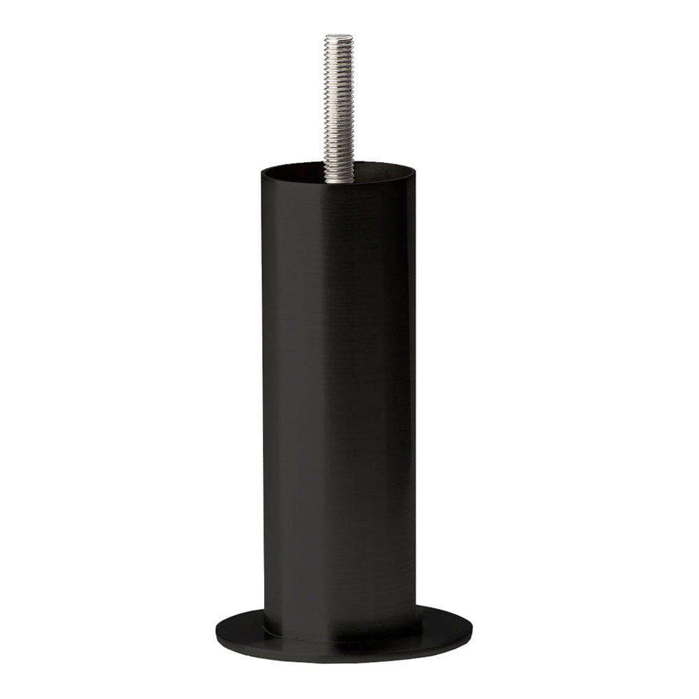 Stalen meubelpoot zwart, rond Ø 4 cm, 14 cm hoog – M8 (Furniture Legs Europe)