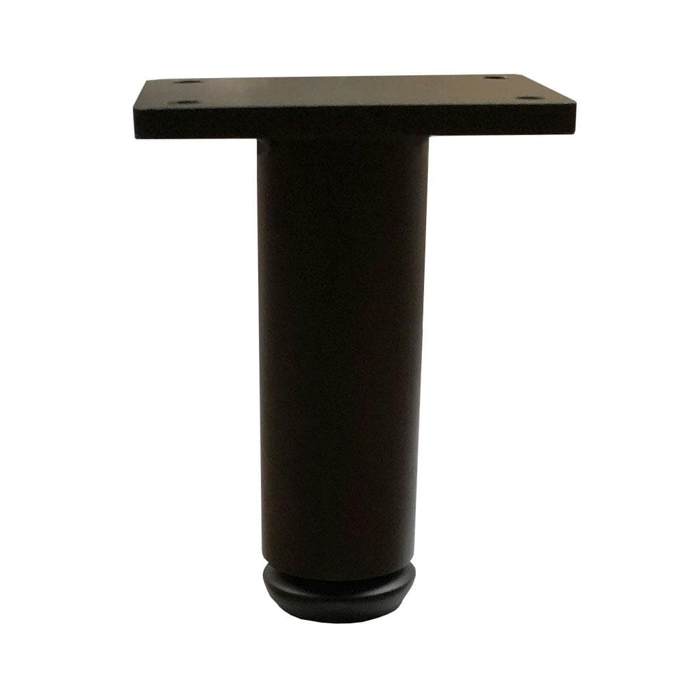 Stalen meubelpoot Zwart – ronde 3 cm Ø, 10 cm hoog – Furniture Legs Europe
