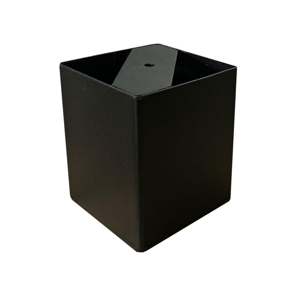 Stalen meubelpoot zwart – Vierkante poten van 10×10 cm, 13 cm hoog | Furniture Legs Europe