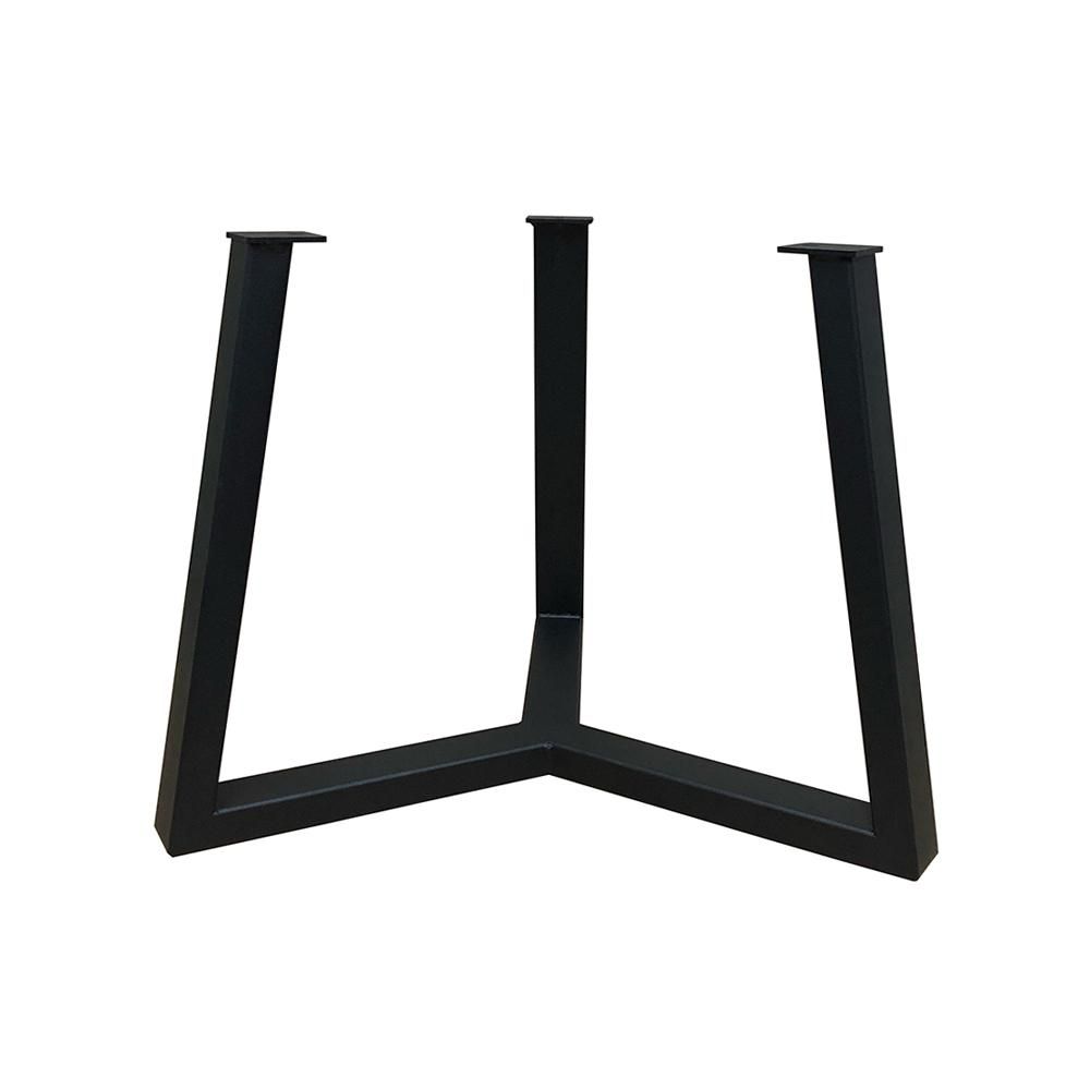 Stalen salononderstel zwart – ronde poten Ø 46 cm, 35,5 cm hoog