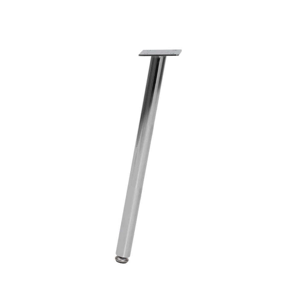Stalen schuine meubelpoot chroom – stijlvol, sterk en eenvoudig te monteren (ø 2,5 cm, 36 cm)