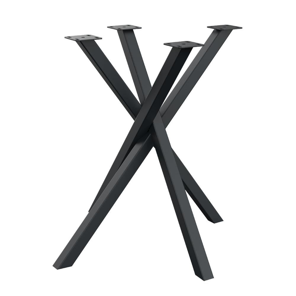 Stalen tafelonderstel zwart – Mikado 70×70 cm, 73 cm hoog – Furniture Legs Europe