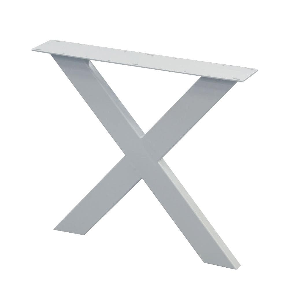 Stalen tafelpoot 75 × 4 cm – 72 cm hoog, helder wit | Furniture Legs Europe