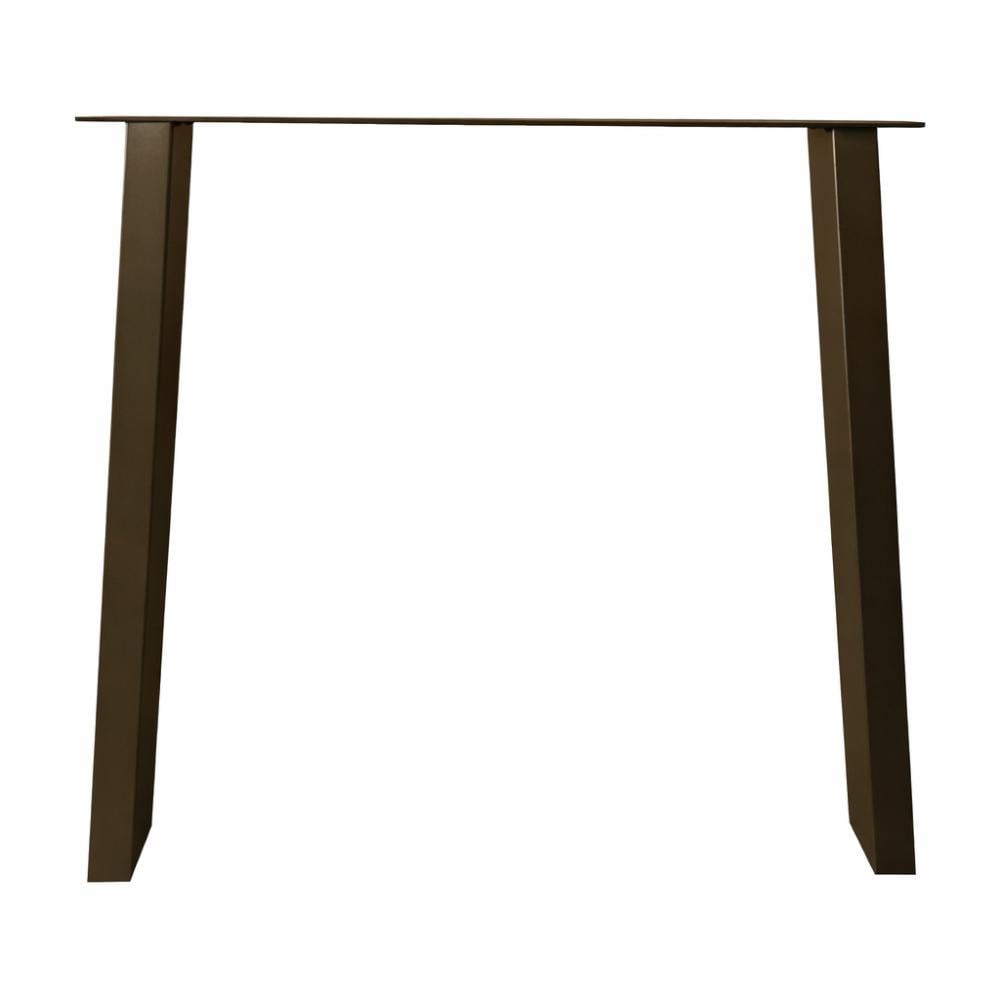 Stalen tafelpoot in Anodic Bronze – Trapeziumvorm – 72 cm hoog