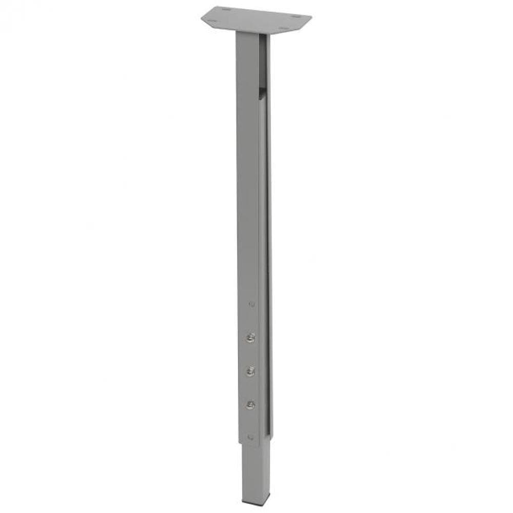 Stalen Verstelbare Tafelpoot Grijs – 90 cm Hoog, 3×3 cm – Furniture Legs Europe
