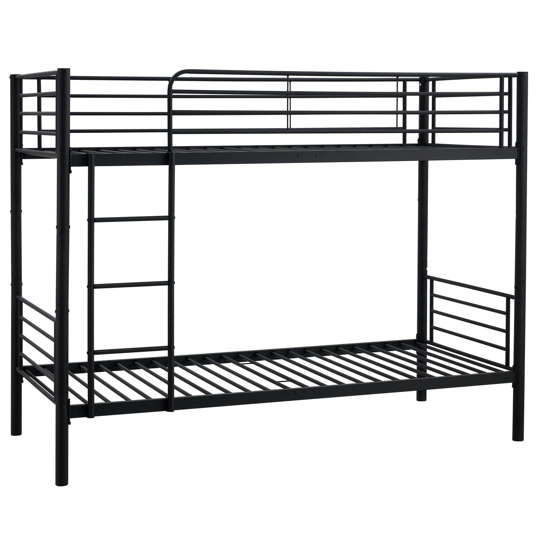 Stapelbed Bunky 90×200 – Modern Zwart Metalen Juniorbed