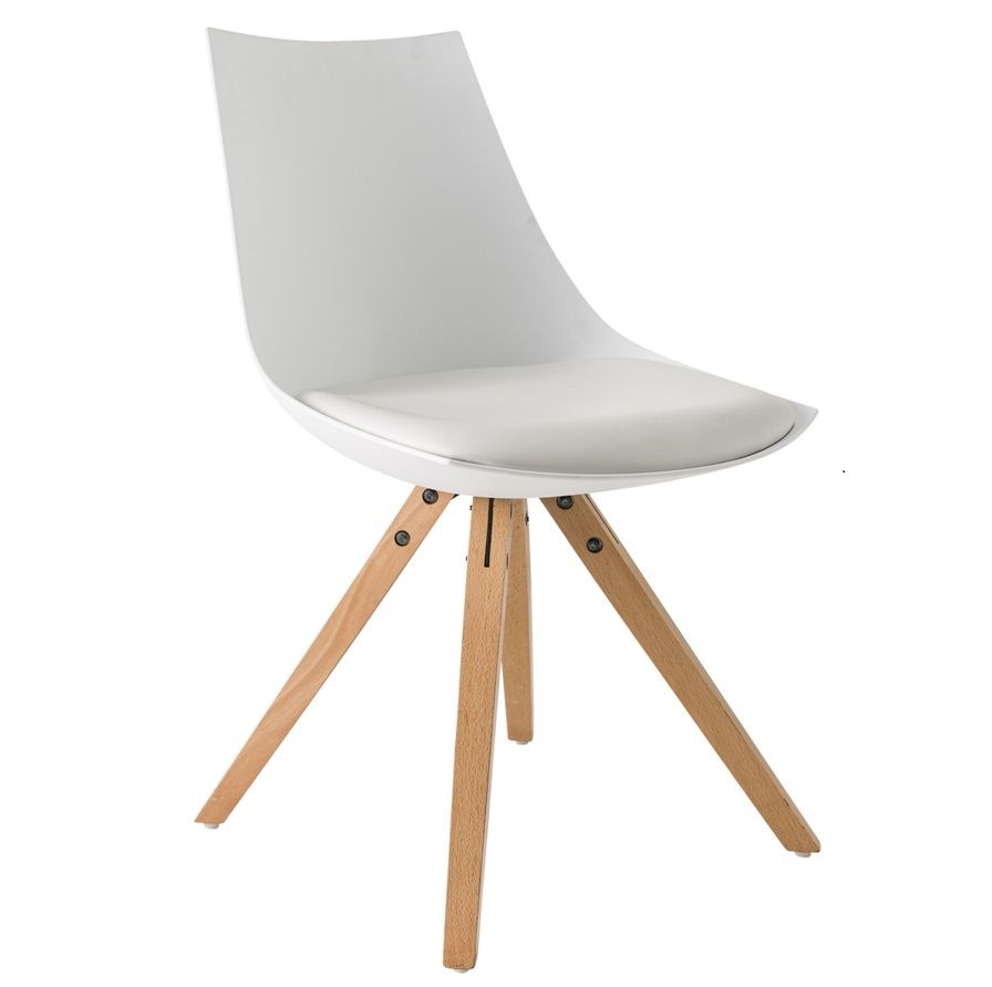 Stedin witte eetkamerstoelen – set van 2 modern & stijlvol