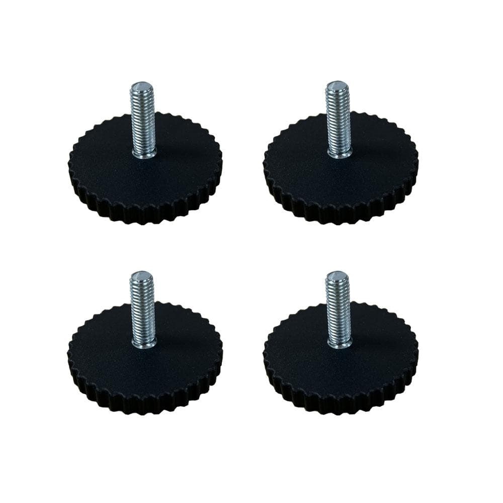 Stelvoet Zwart Ø 5,5 cm – 4 stuks van Furniture Legs Europe