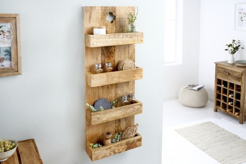 Stevige mangohouten keukenplank HEMINGWAY – 80 cm stijlvol en functioneel