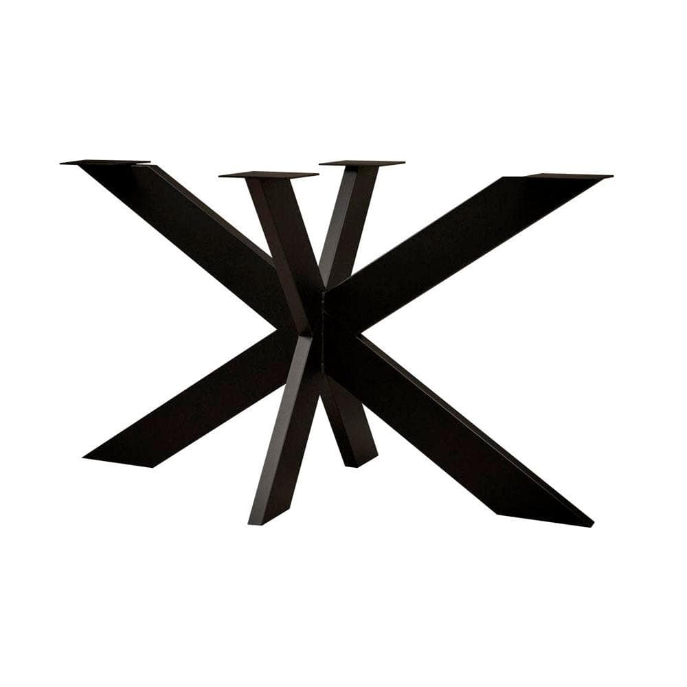 Stevige Zwarte Stalen Matrix Spinpoot – 140 × 80 cm, 73 cm Hoog