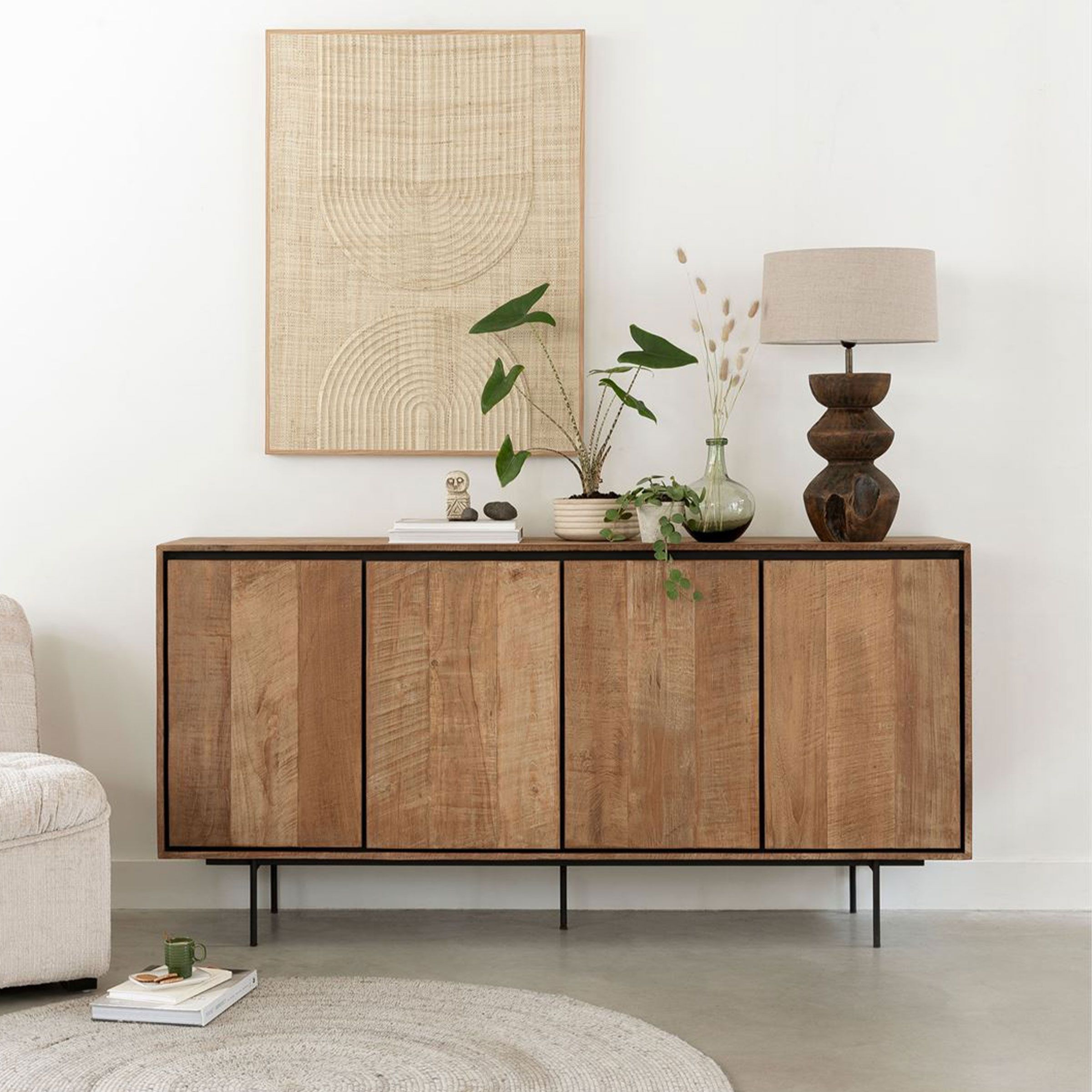 Stijlvol DTP Home Metropole dressoir van gerecycled teakhout – 180 cm breed