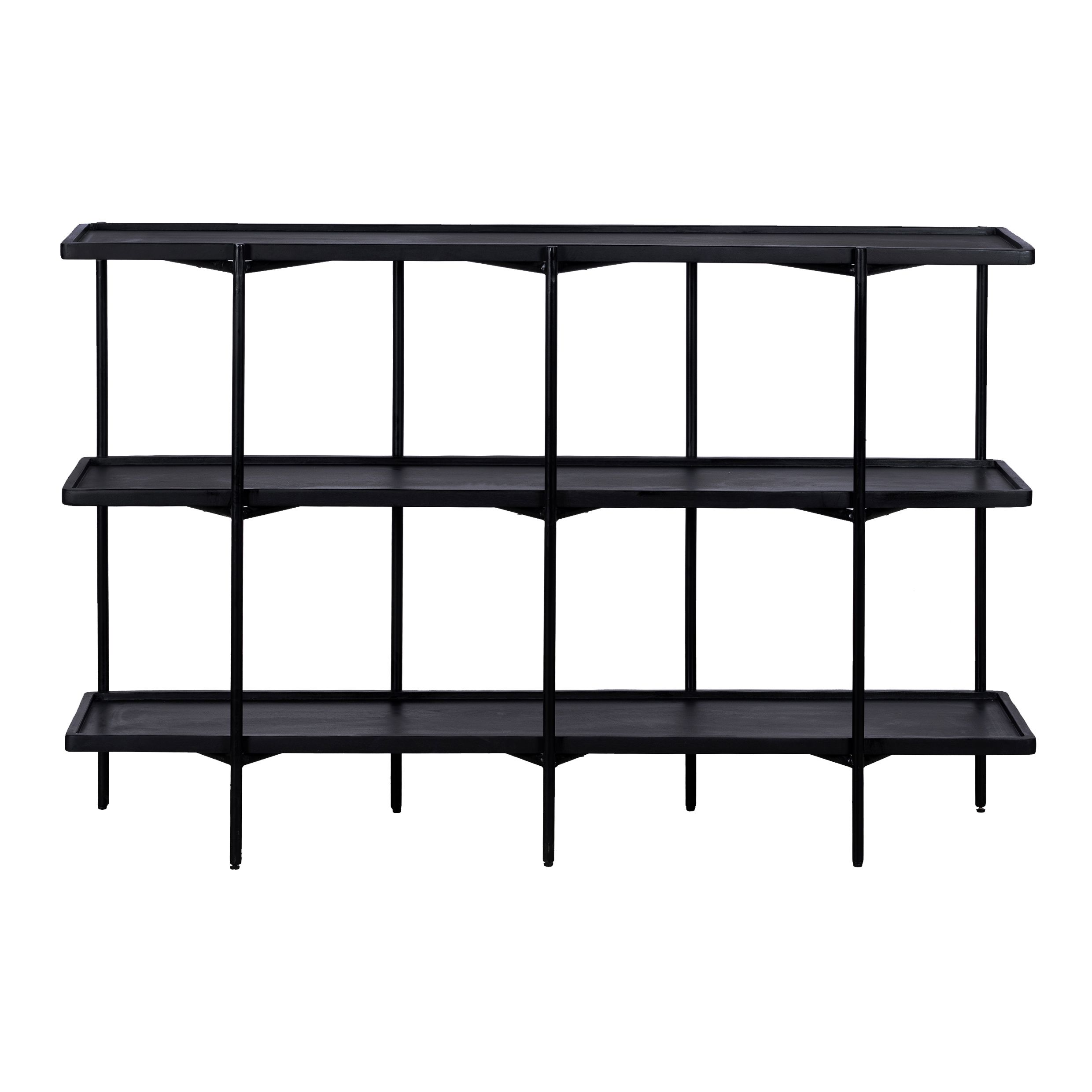 Stijlvol en Duurzaam: QUVIO Luce Dressoir in Zwart Mangohout – 150 cm