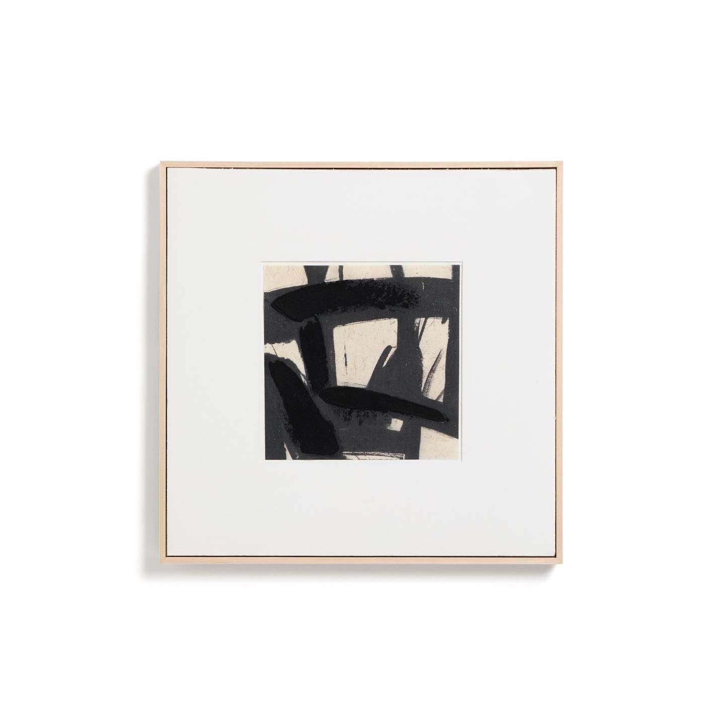 Stijlvol handgeschilderd abstract schilderij Arilan – 60 × 60 cm in warme bruintint