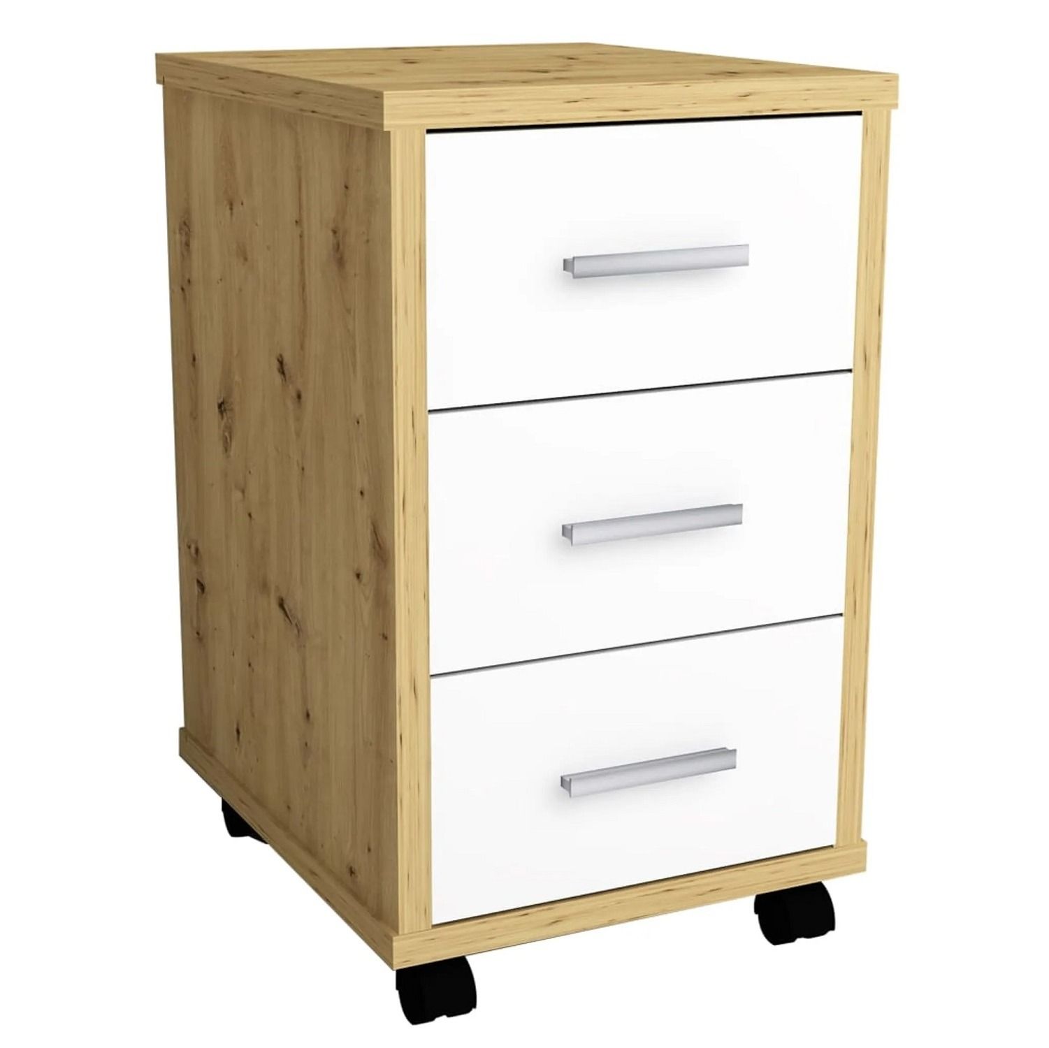 Stijlvol Ladeblok Gody 60 cm – Artisan eiken met strak wit