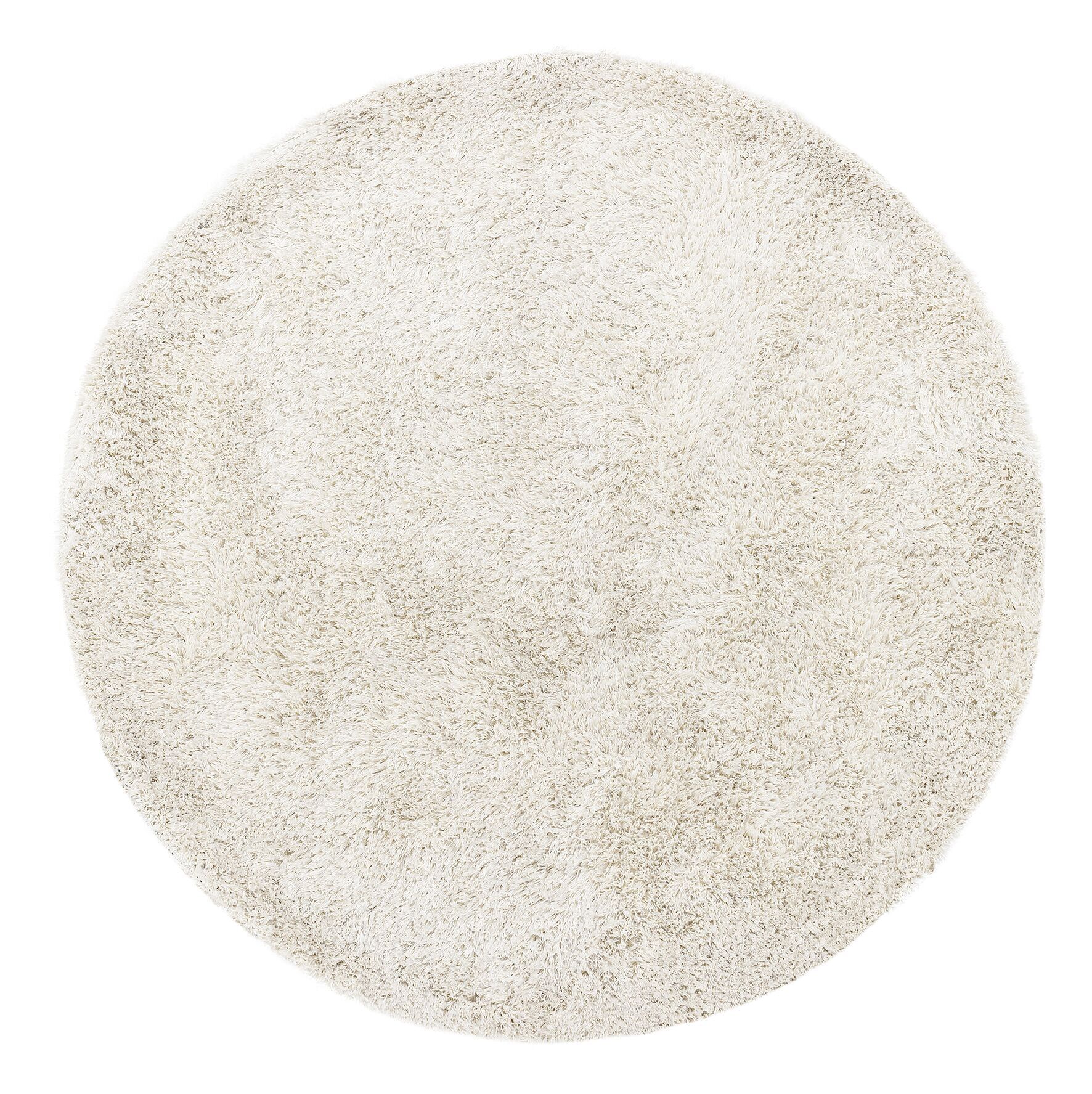 Stijlvol rond vloerkleed Crown 200 cm – subtiel ivoor van MUST Living