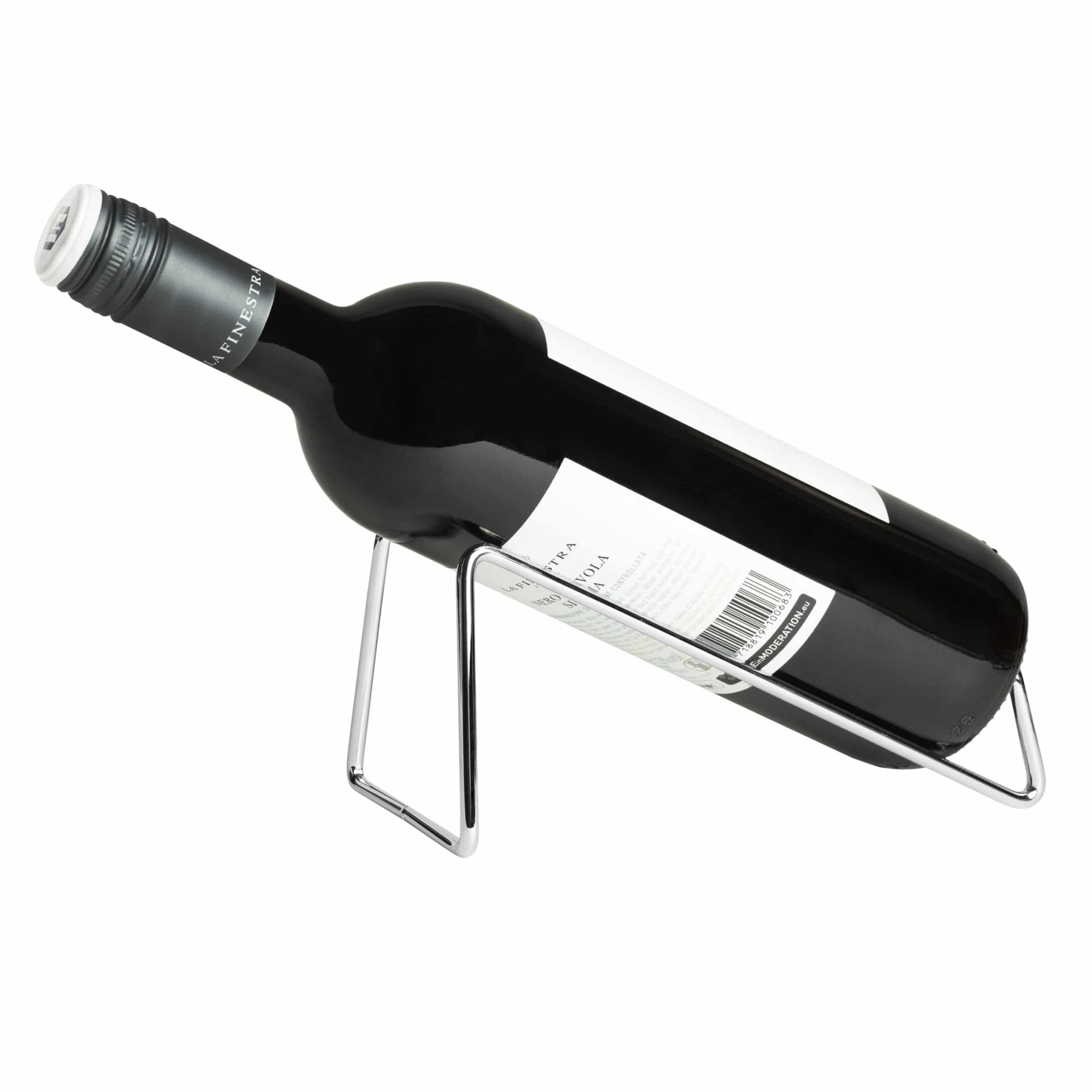 Stijlvol RVS wijnrek voor één fles – QUVIO