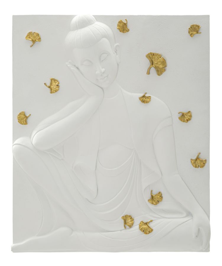 Stijlvol Wandpaneel Boeddha van Mauro Ferretti – Moderne Zen Decoratie