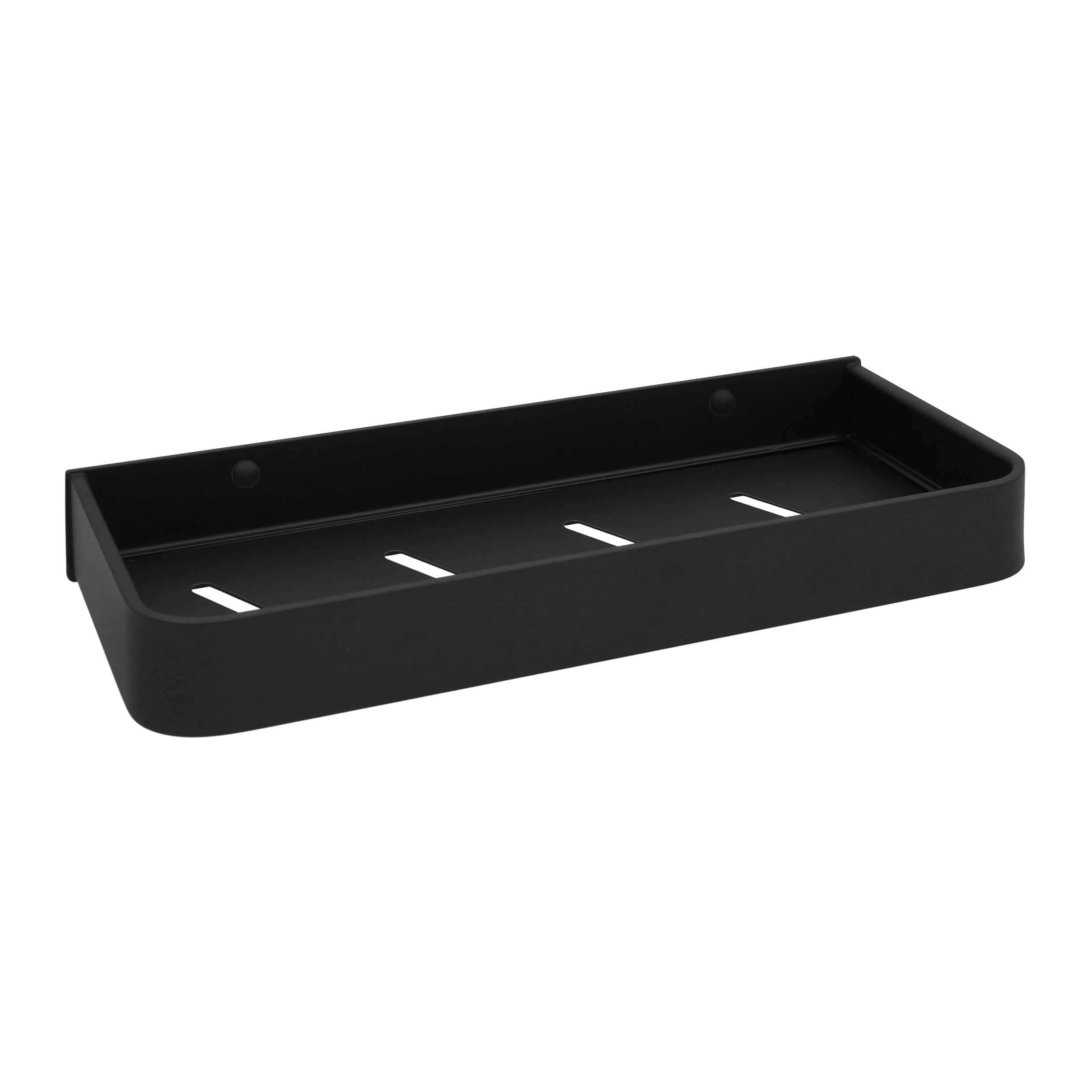 Stijlvol Zwart Badplanchet van QUVIO – Compacte Badkameropslag van 30 cm