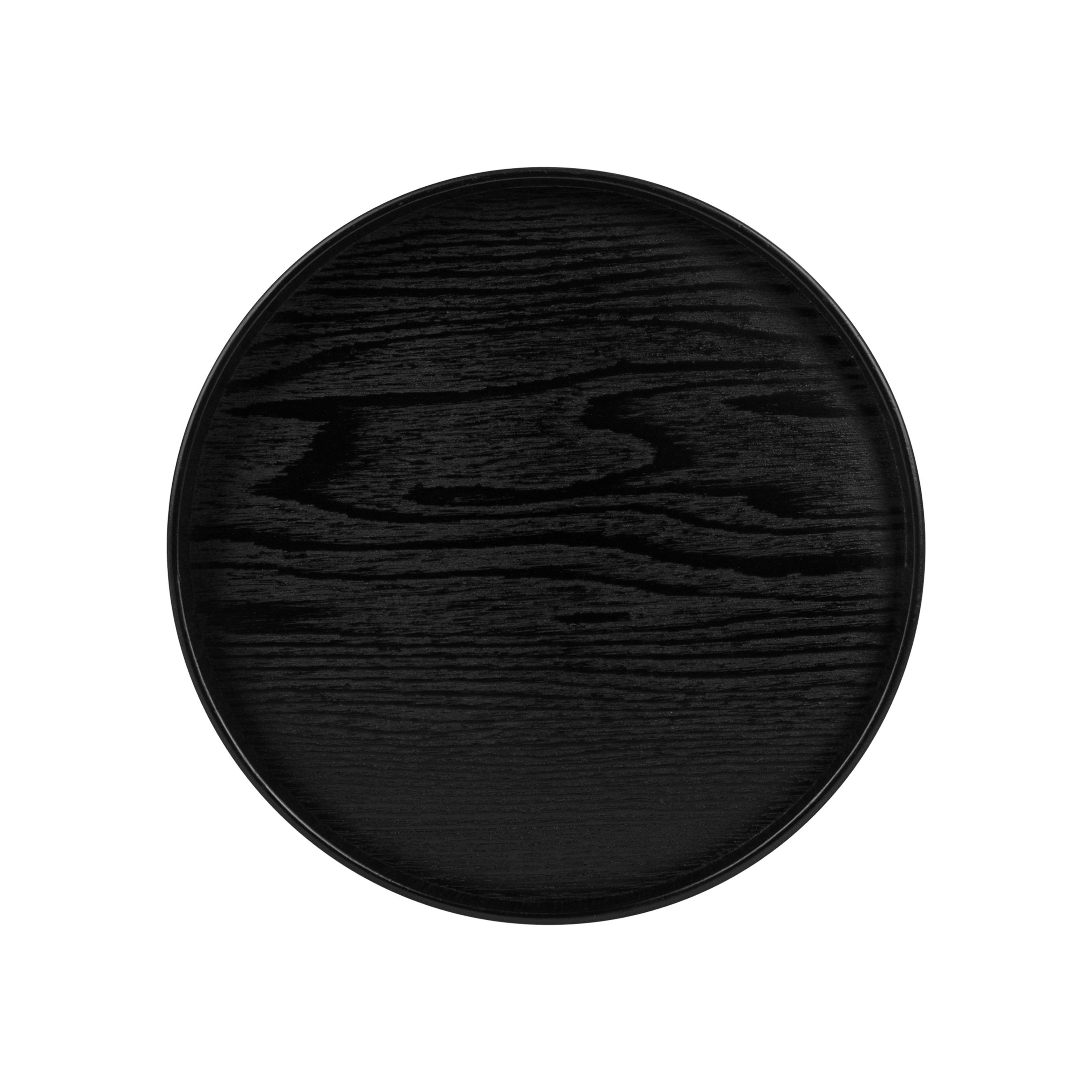 Stijlvol Zwart Rond Dienblad 30 cm – QUVIO