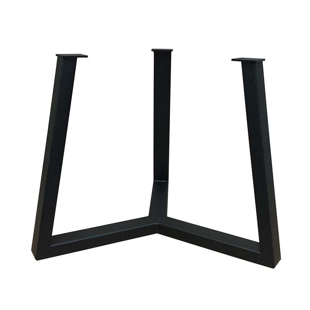 Stijlvol Zwart Rond Stalen Salononderstel – 62 cm Ø, 45,5 cm Hoogte – Furniture Legs Europe