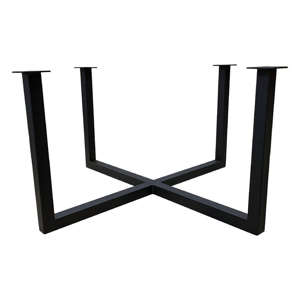 Stijlvol Zwart Stalen Salononderstel 75×75 cm – Furniture Legs Europe