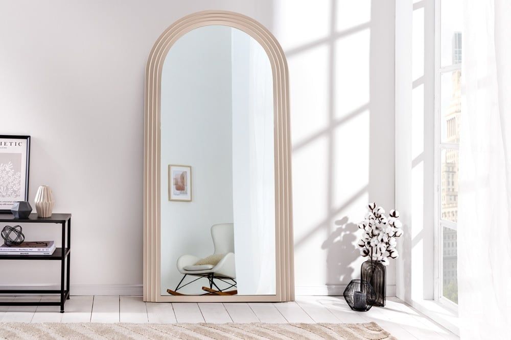 Stijlvolle Art Deco wandspiegel – 160 cm, grijs, Invicta Interior