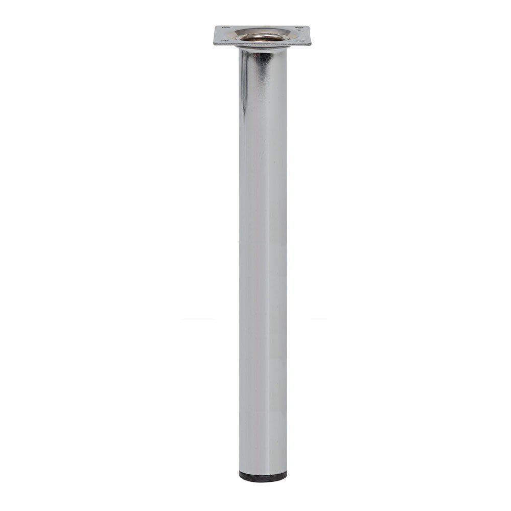 Stijlvolle chroomkleurige staaldraad meubelpoot – 40 cm hoog, Ø 3 cm