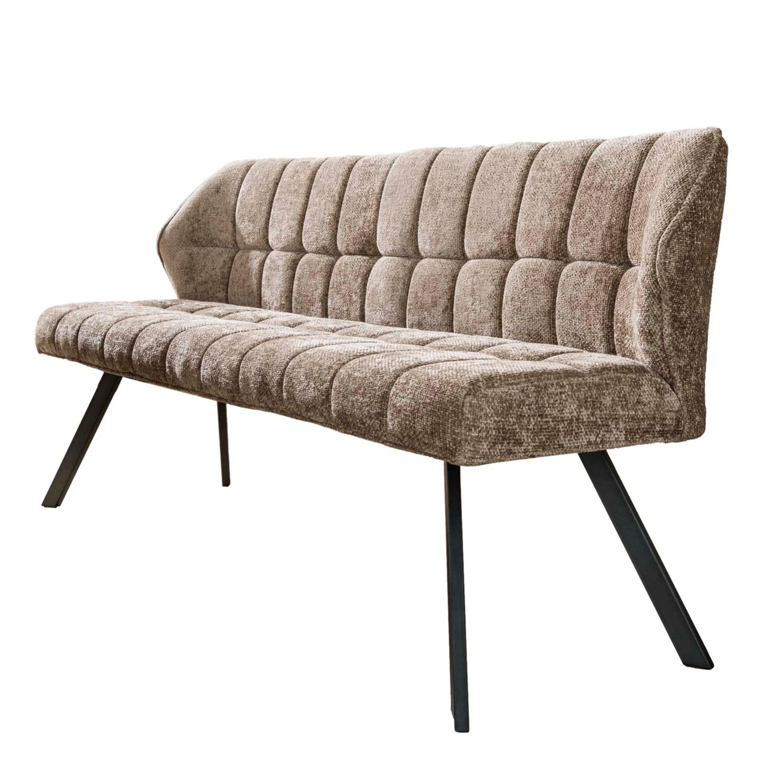 Stijlvolle Eetkamerbank Raster 180 cm – Hoven Champagne