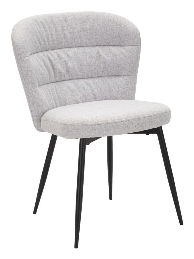 Stijlvolle eetkamerstoelen set van 2 in grijs – Mauro Ferretti Losanna