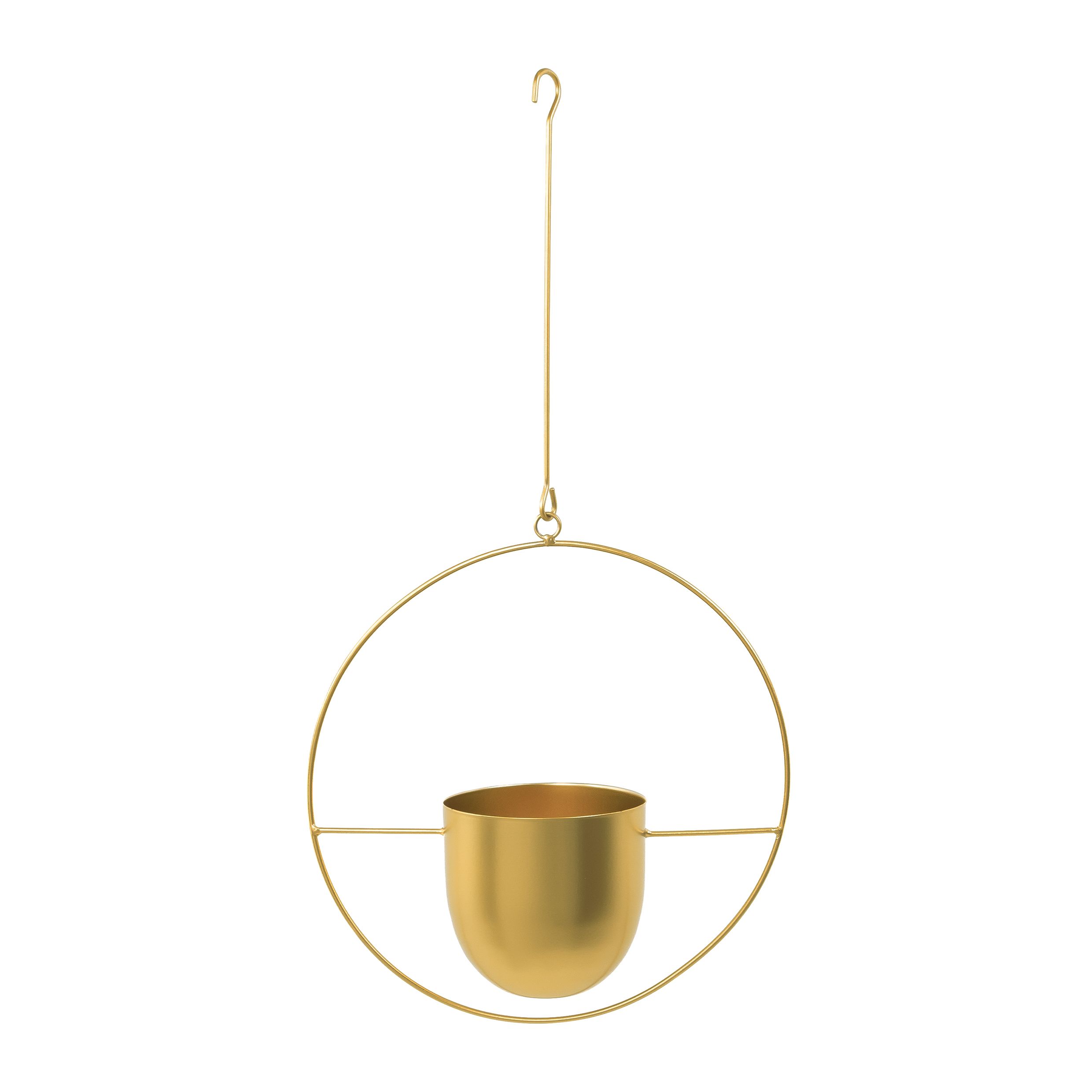 Stijlvolle gouden hangende bloempot van QUVIO – een moderne eyecatcher voor binnen en buiten