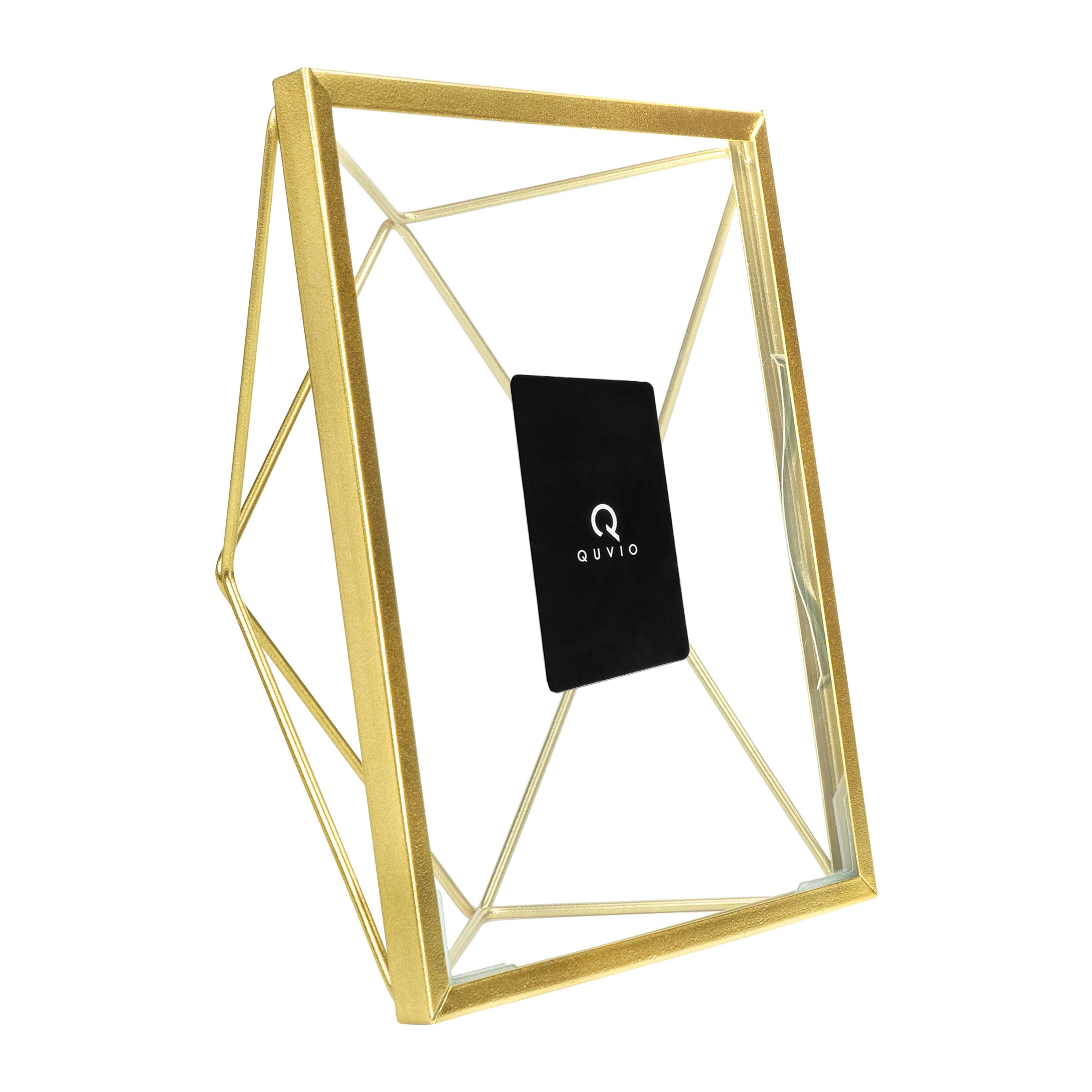 Stijlvolle Gouden Hexagon Fotolijst van QUVIO – Perfect voor Jouw Herinneringen