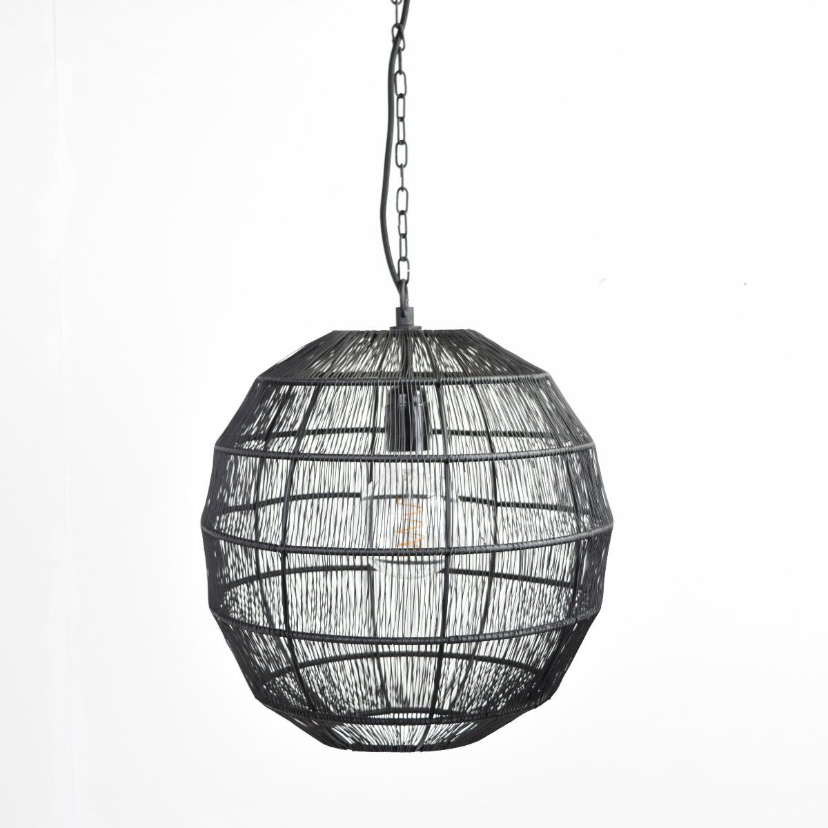 Stijlvolle Hanglamp Vida van Urban Interiors – Zwart, Ø35 cm