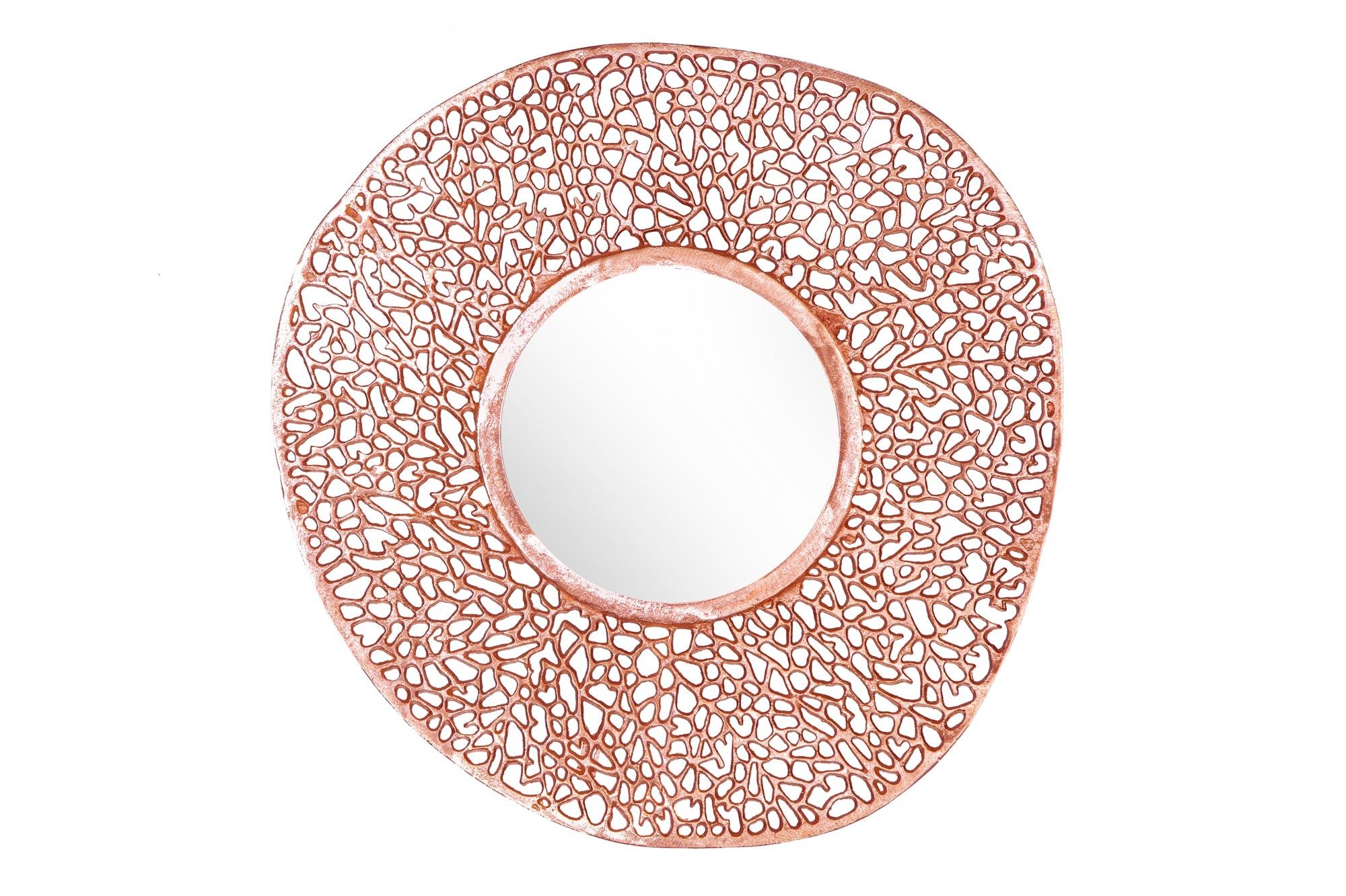 Stijlvolle Koper Wandspiegel LEAF – 110 cm | Invicta Interior