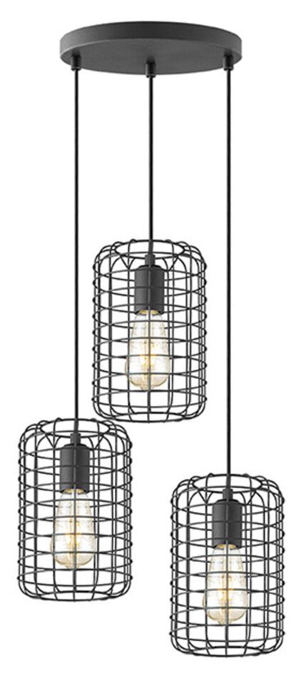 Stijlvolle LABEL51 Solido 3‑lampen Hanglamp in Zwart – Moderne Elegantie voor Uw Interieur