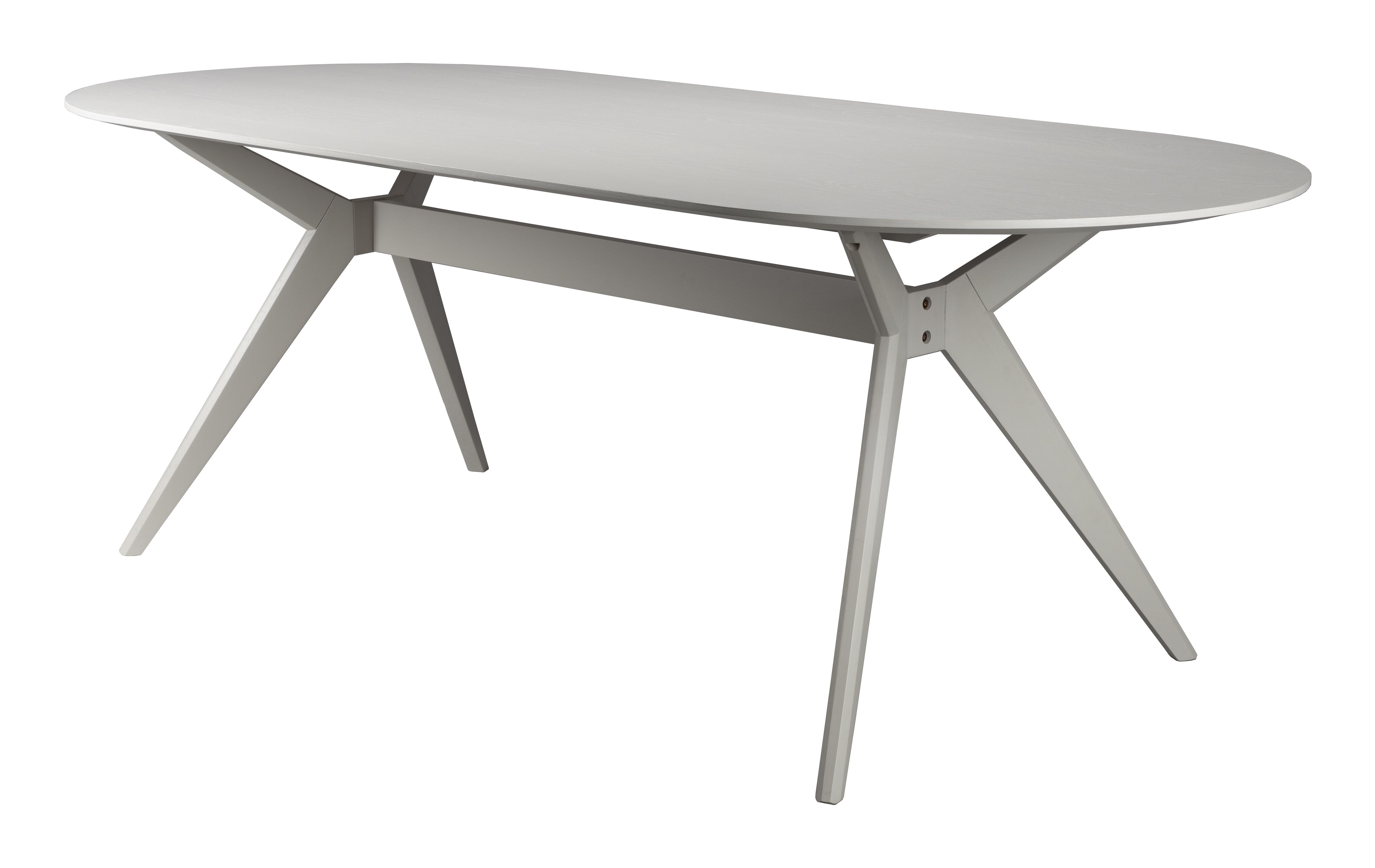 Stijlvolle ovale eettafel Ciearra 220 × 95 cm – Beige
