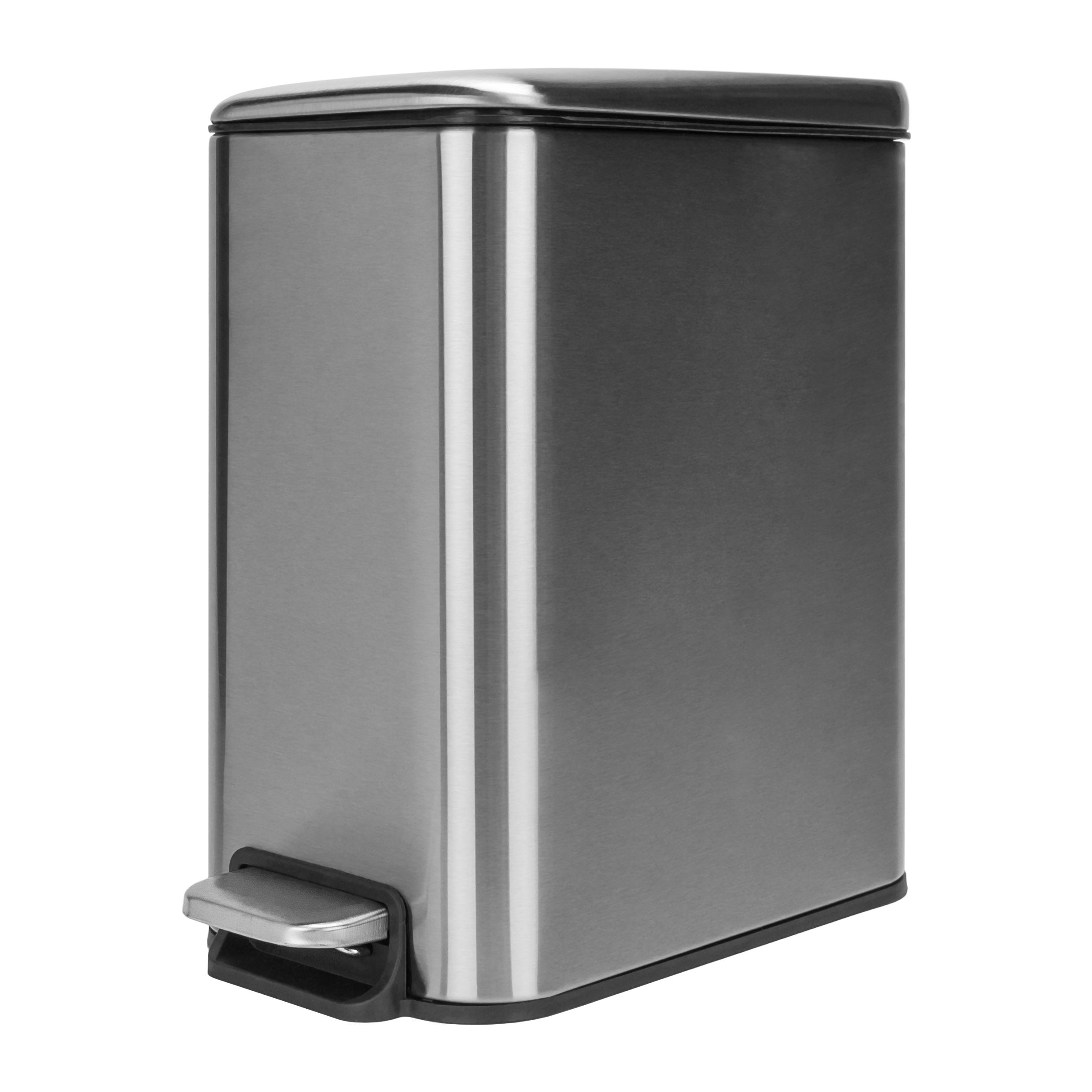 Stijlvolle QUVIO Metalen Pedaalemmer 5 L – Compact en Hygiënisch