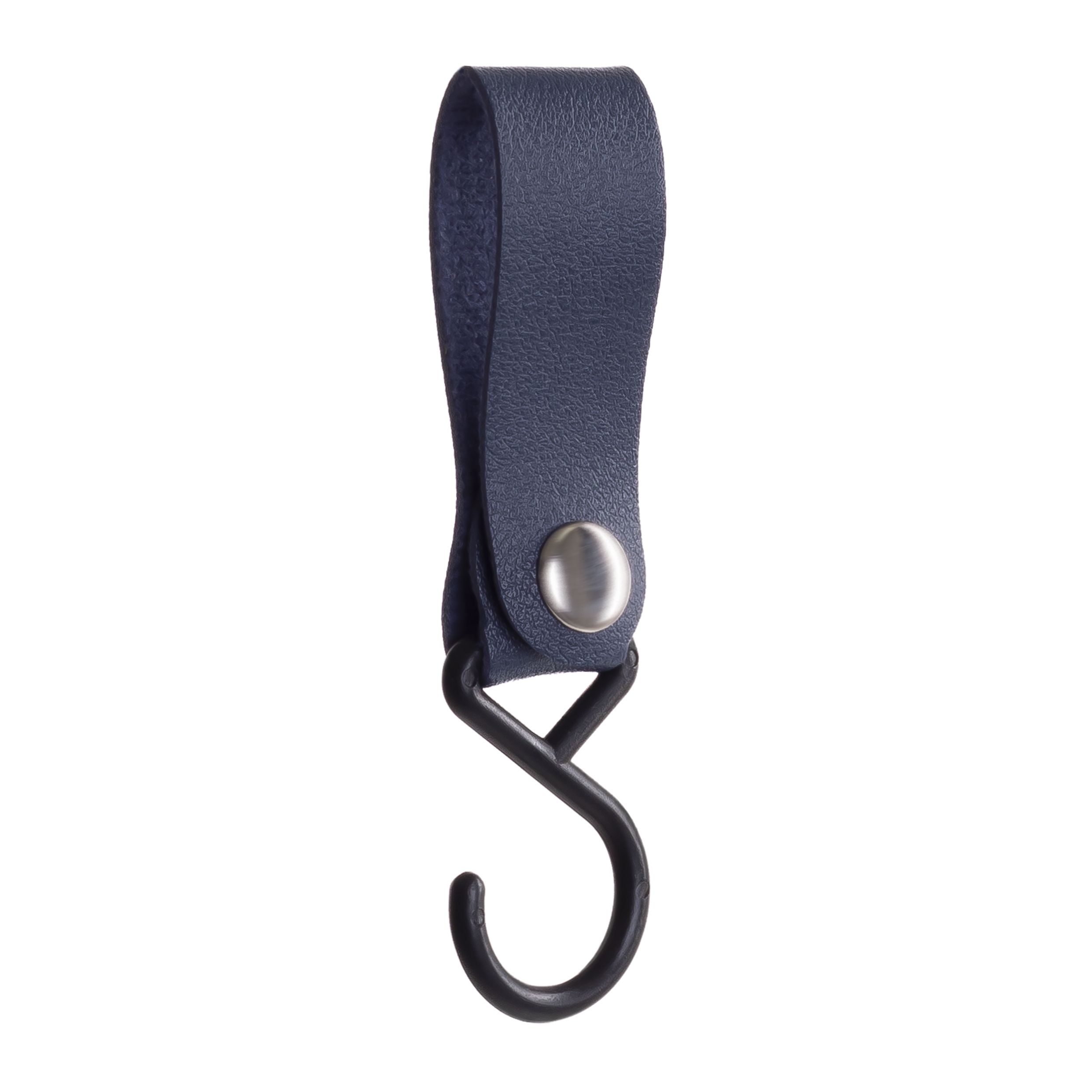 Stijlvolle QUVIO Ophanghaak met Blauw PU‑leer – Praktisch en Design