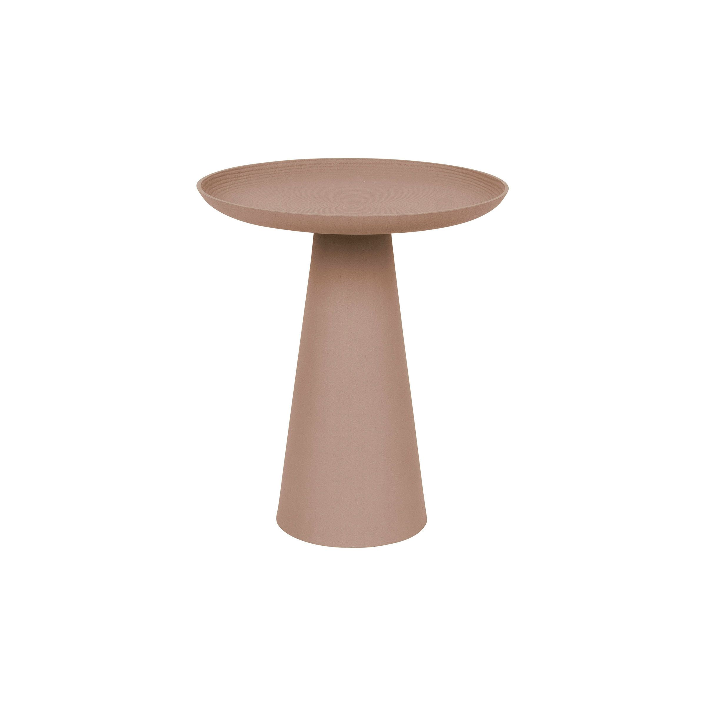 Stijlvolle ronde bijzettafel Lassi van ZILT – 40 cm in zacht roze