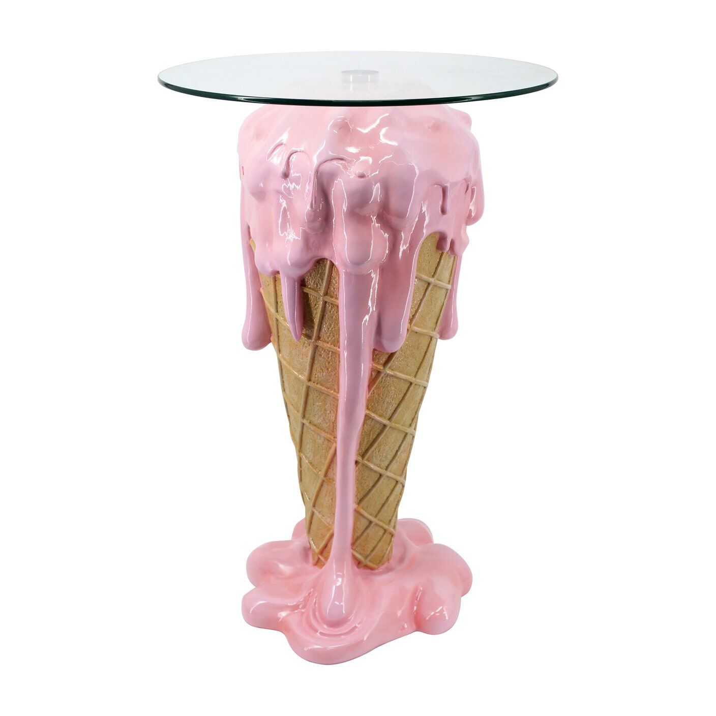 Stijlvolle ronde bijzettafel Richmond Ice – modern roze accent voor elk interieur