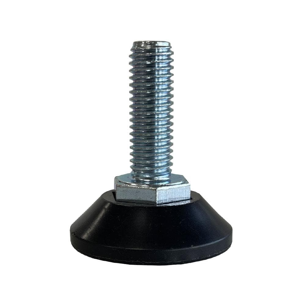 Stijlvolle ronde stelvoet zwart Ø 3,8 cm – massief kunststof, 4 stuks