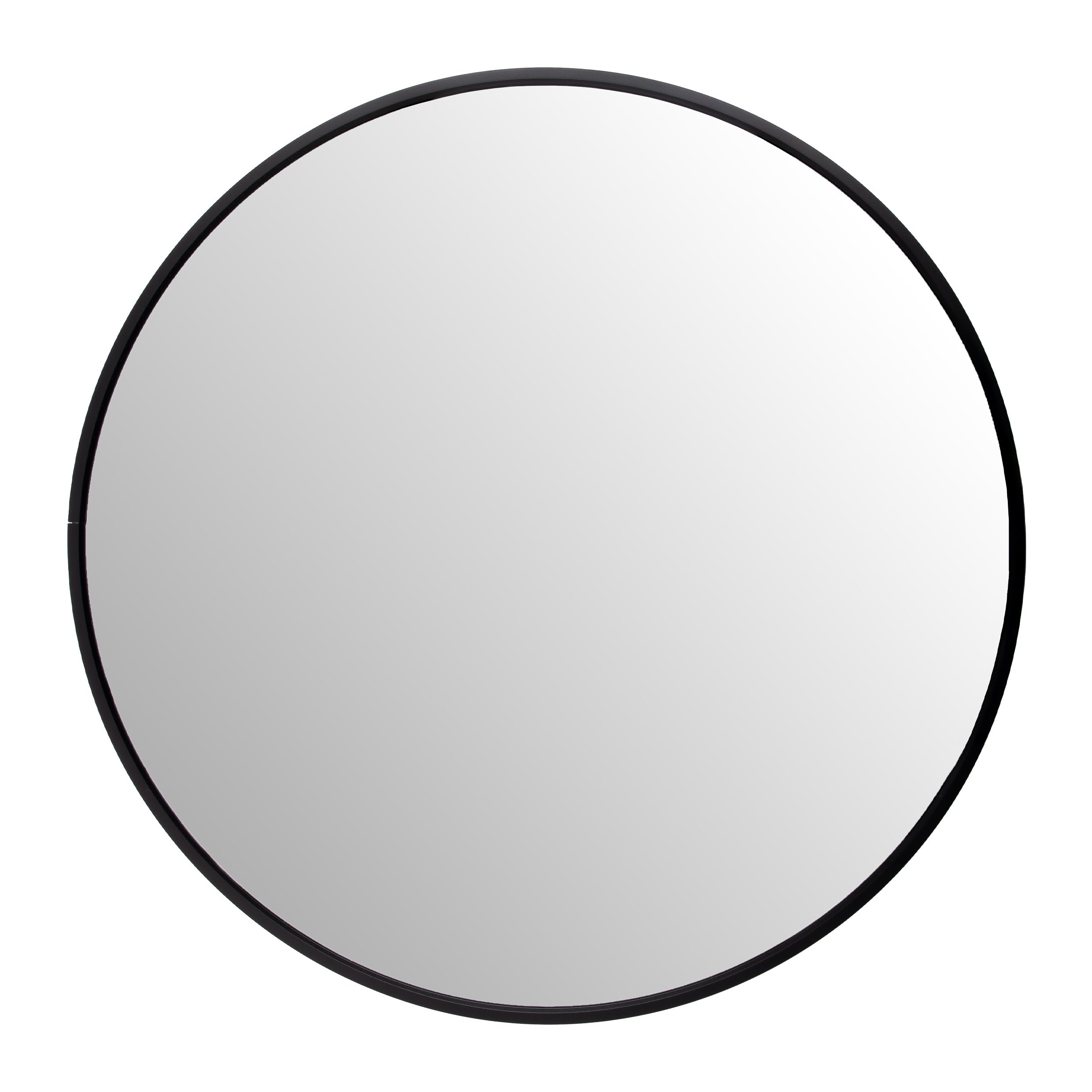 Stijlvolle ronde zwarte spiegel QUVUIO – 50 cm voor elk interieur