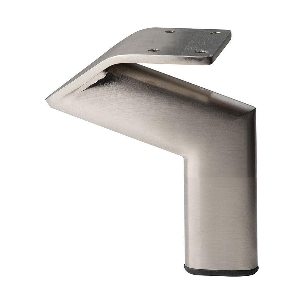 Stijlvolle RVS‑look meubelpoot 11,5×2 cm – 10 cm hoog – Furniture Legs Europe