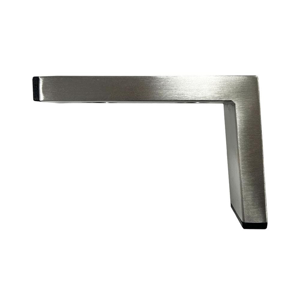 Stijlvolle RVS‑look Stalen meubelpoot – 19 × 6 cm, 12 cm hoog